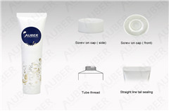 Hot Foil White Packaging Tube