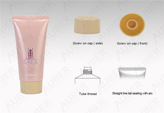 D40mm Sakura Hand Cream Tube Packaging With Screw On Cap