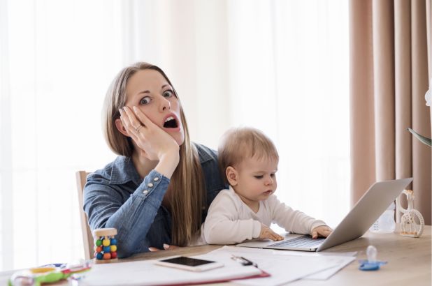 working from home with kids