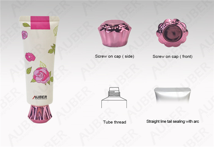 Rose Cosmetic Tube Packaging