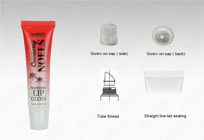 clear lip gloss tube