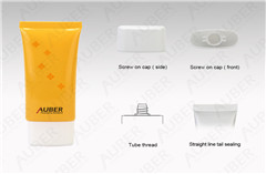 Super Oval Sun Screen Plastic Cosmetic Tubes