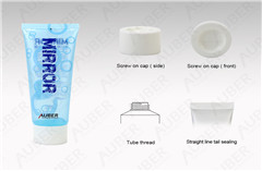 Semi-Clear Facial Wash Cosmetic Tubes