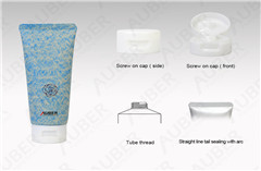 Blue Paper Texture Plastic Packaging Tubes