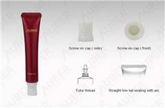 Red PE Cosmetic Tubes Packaging