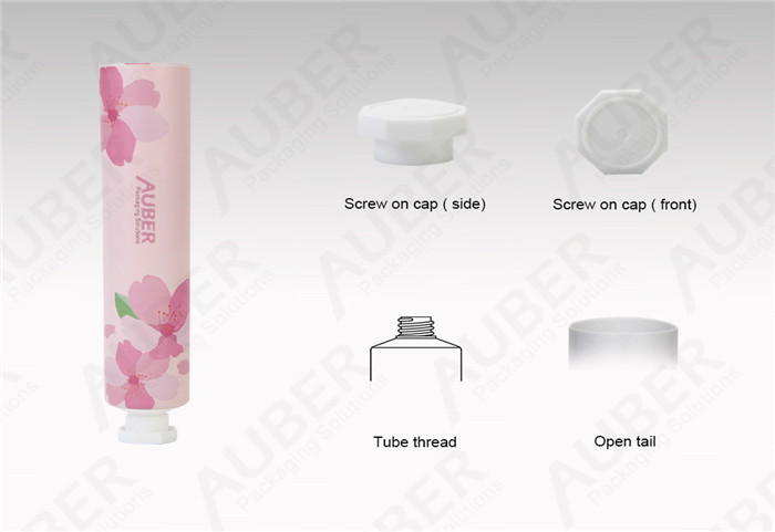 D25mm Sakura Hand Cream Aluminum Laminated Tubes Manufacturer With Srew On Cap