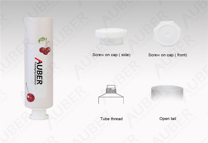 D25mm Cherry Hand Cream Aluminum Plastic Tubes with Screw On Cap