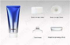 D40mm Ocean Blue Cleanser High Glossy Laminated Tubes Manufacturer with Screw On Cap