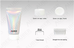 D19mm Holographic Aluminum Laminated Pigment Tubes with Screw On Cap