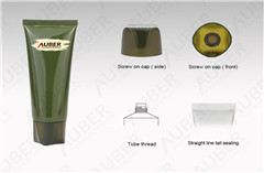 D40mm Green Massage Cream Packaging Tubes with Screw On Cap