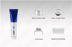 Auber D19mm High Glossy Tubes for Cosmetics with Metalized Screw On Cap