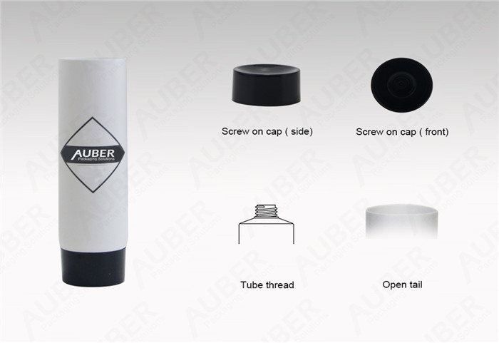 Auber D25mm White Tubes For CBD Products With Screw on Cap