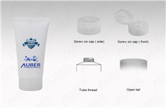 Auber D35mm White Hand Sanitizer Plastic Squeeze Tubes With Matte Clear Cap