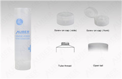 Auber D35mm Clear Hand Sanitizer Plastic Squeeze Tubes With Matte Clear Flip Top Cap